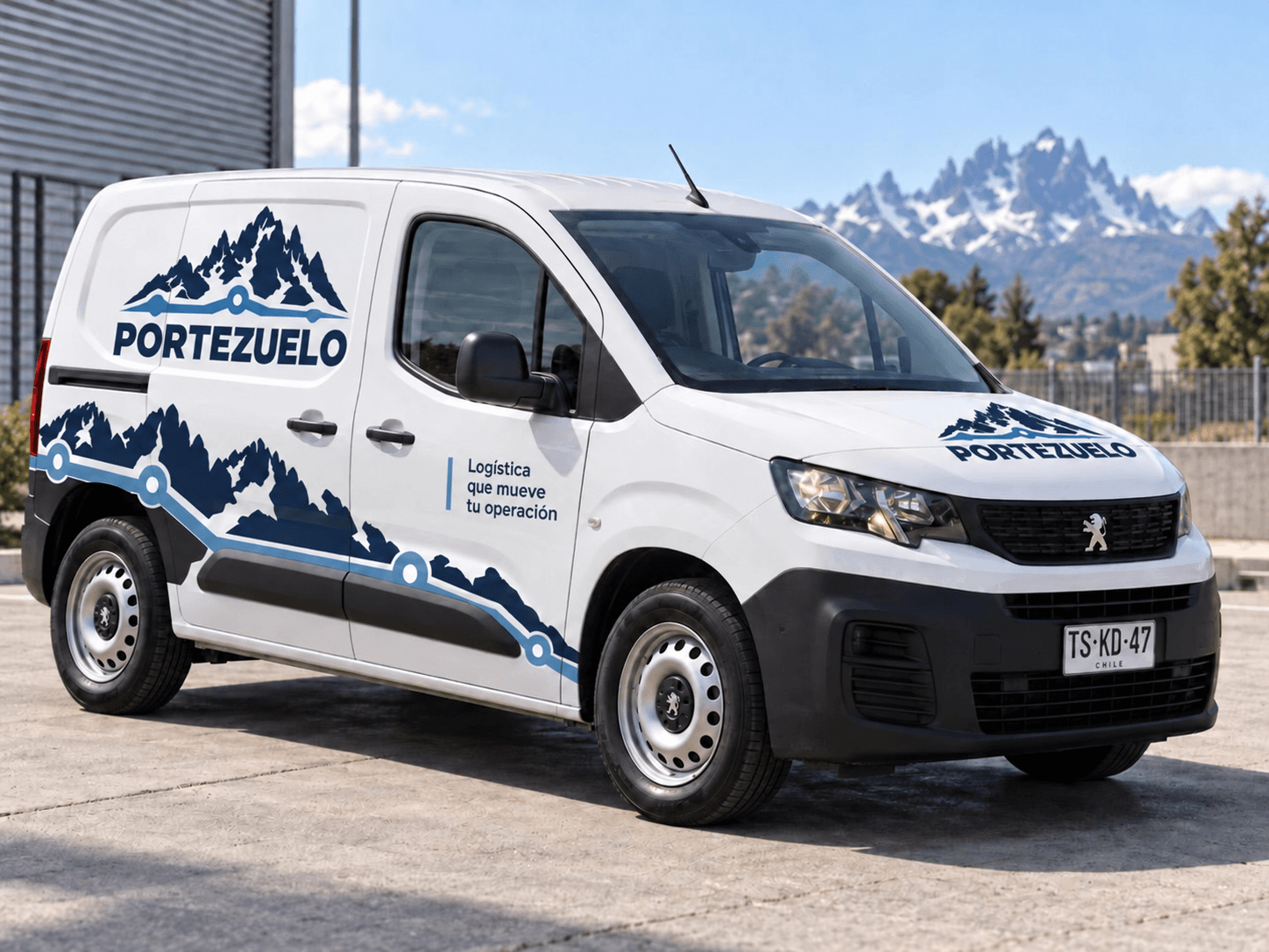 Furgón corporativo de Portezuelo Austral, vehículo de nuestro servicio inicial